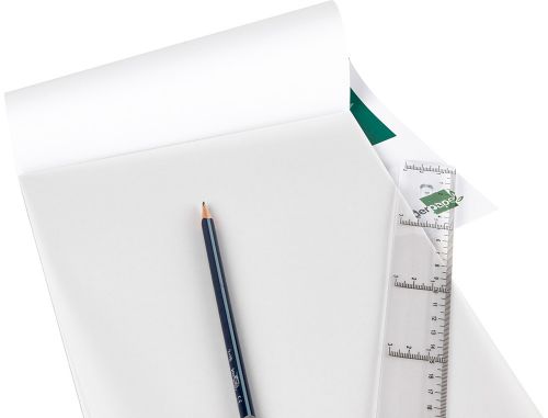 Bloco de papel vegetal liderpapel colado a3 50 folhas 90 gr , Liderpapel , 63232 , 8423473632325